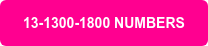 13-1300-1800 NUMBERS