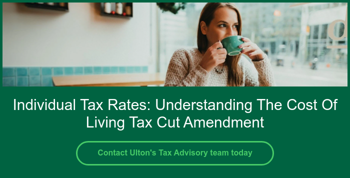 Cost of living tax rates changes