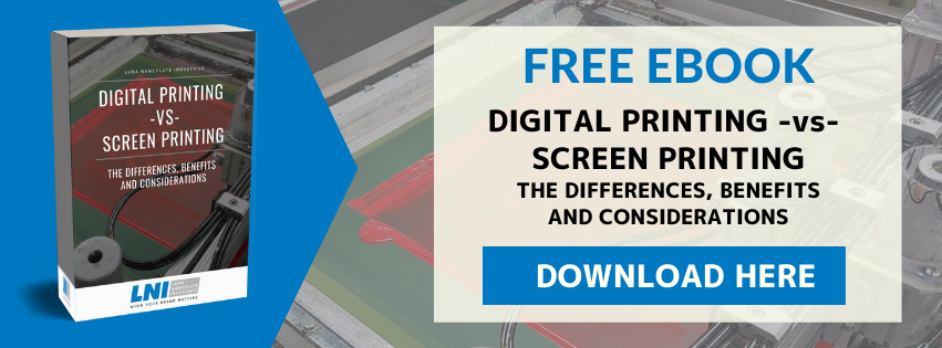 Digital Printing vs Screen Printing eBook from LNI