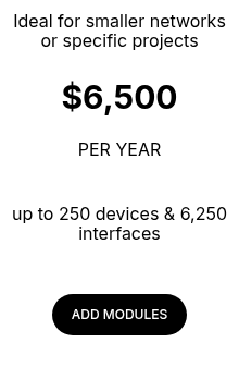 Ideal for smaller networks or specific projects