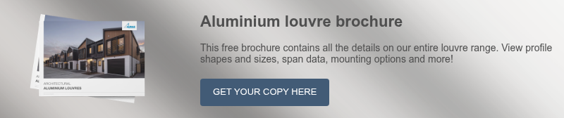 Architectural aluminium louvres