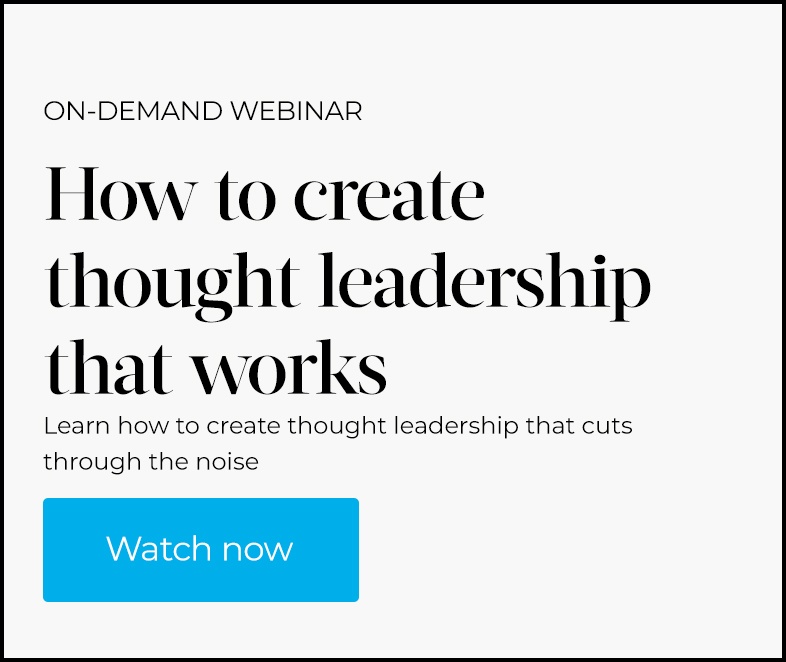 how to create thought leadership that works