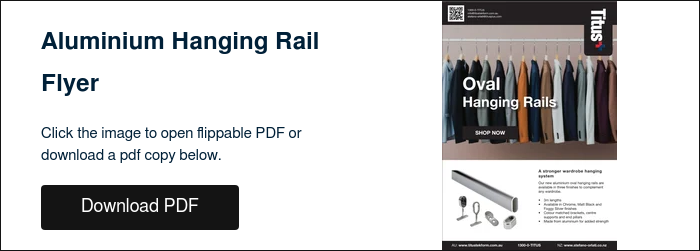 Aluminium Hanging Rail Flyer &nbsp; Click the image to open flippable PDF or download a pdf copy below. &nbsp;