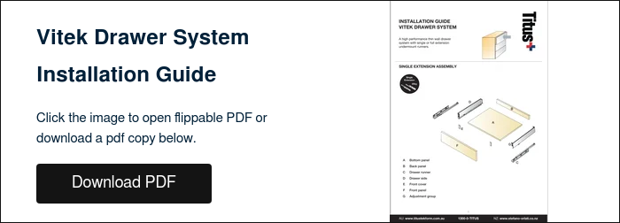 Vitek Drawer System Installation Guide &nbsp; Click the image to open flippable PDF or download a pdf copy below. &nbsp;