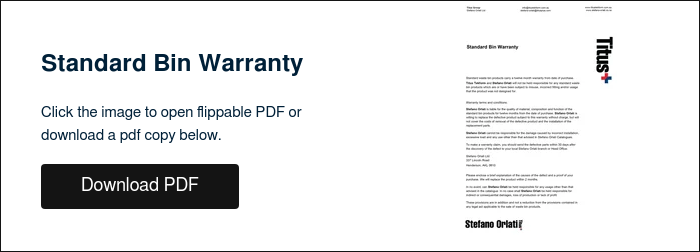 Standard Bin Warranty &nbsp; Click the image to open flippable PDF or download a pdf copy below. &nbsp;