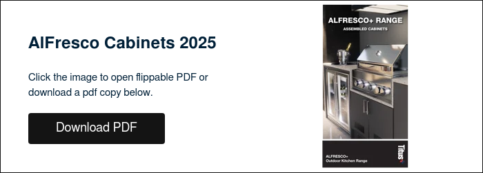 AlFresco Cabinets 2025 &nbsp; Click the image to open flippable PDF or download a pdf copy below. &nbsp;