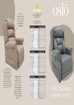 Oslo Minister Product Specification Flyer