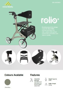 Rolio+ Walker Product Specification Flyer