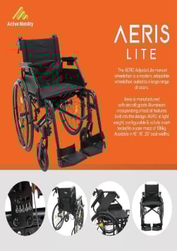 AERIS Adjusta Lite Product Specification Flyer