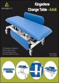 Kingsdene Change Table Product Specification Flyer - Adult