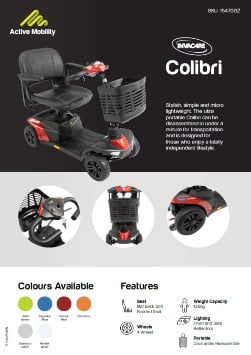 Invacare Colibri Mobility Scooter