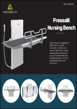 Pressalit Nursing Bench SCT 3000 Product Specification Flyer