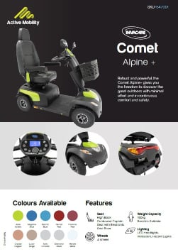 Invacare Comet Alpine Mobility Scooter