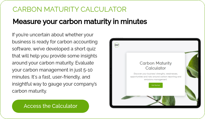 CARBON MATURITY CALCULATOR Measure your carbon maturity in minutes
