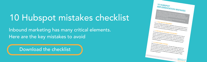 Hubspot mistakes checklist