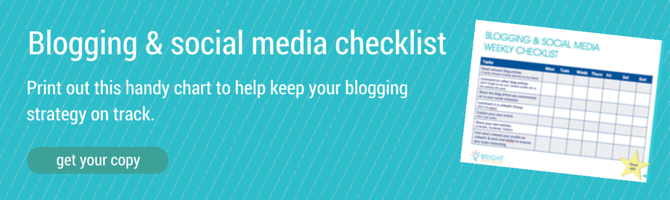 business blogging and social media checklist